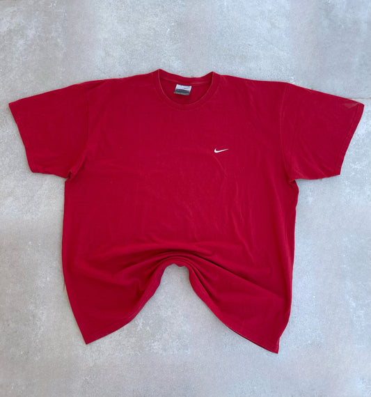 NIKE RED 2000s SWOOSH T-SHIRT