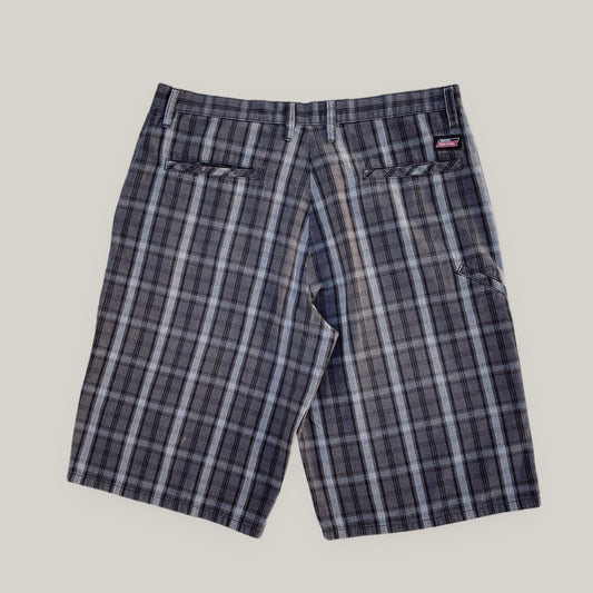 DICKIES CKECKED GREY JORTS