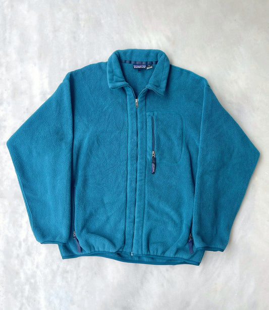 PATAGONIA VINTAGE TURQUOISE FLEECE JACKET