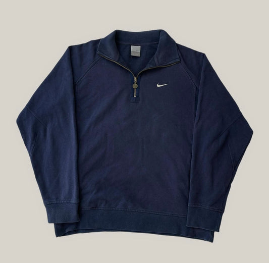 NIKE VINTAGE 1/4 BLUE SWEATSHIRT