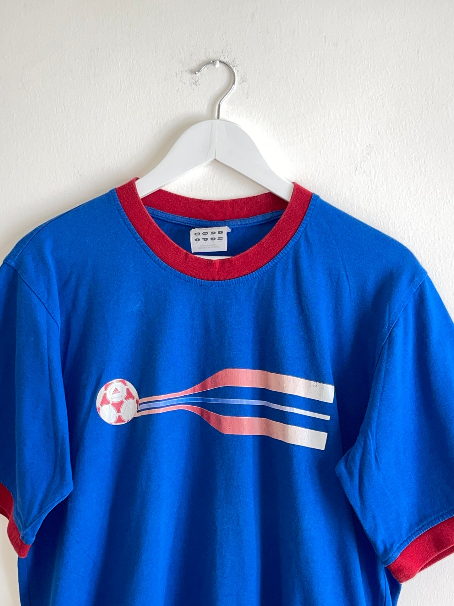 ADIDAS 2004 RETRO BLUE-RED T-SHIRT