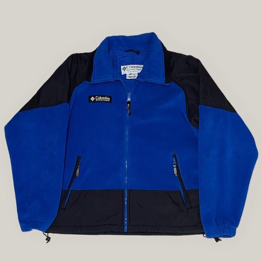 COLUMBIA 90s BLUE-BLACK FLEECE JACKET