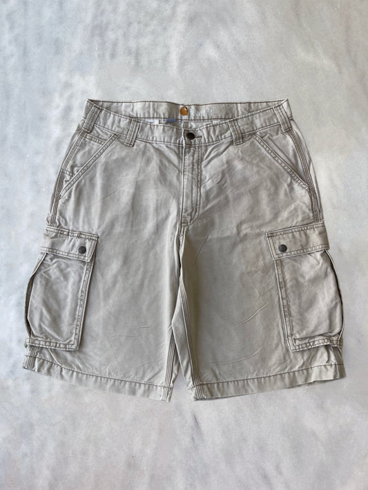 CARHARTT BEIGE CARGO BERMUDA PANTS