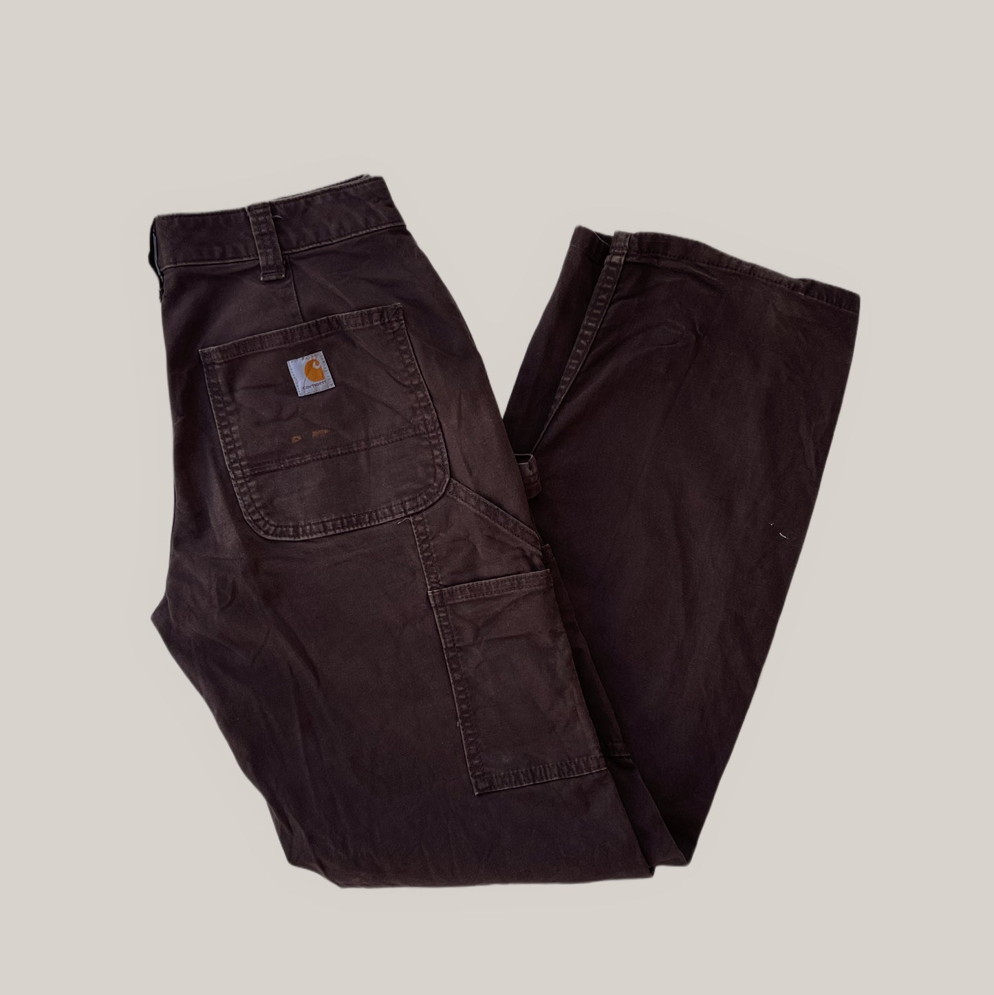 CARHARTT BROWN CARPENTER PANTS