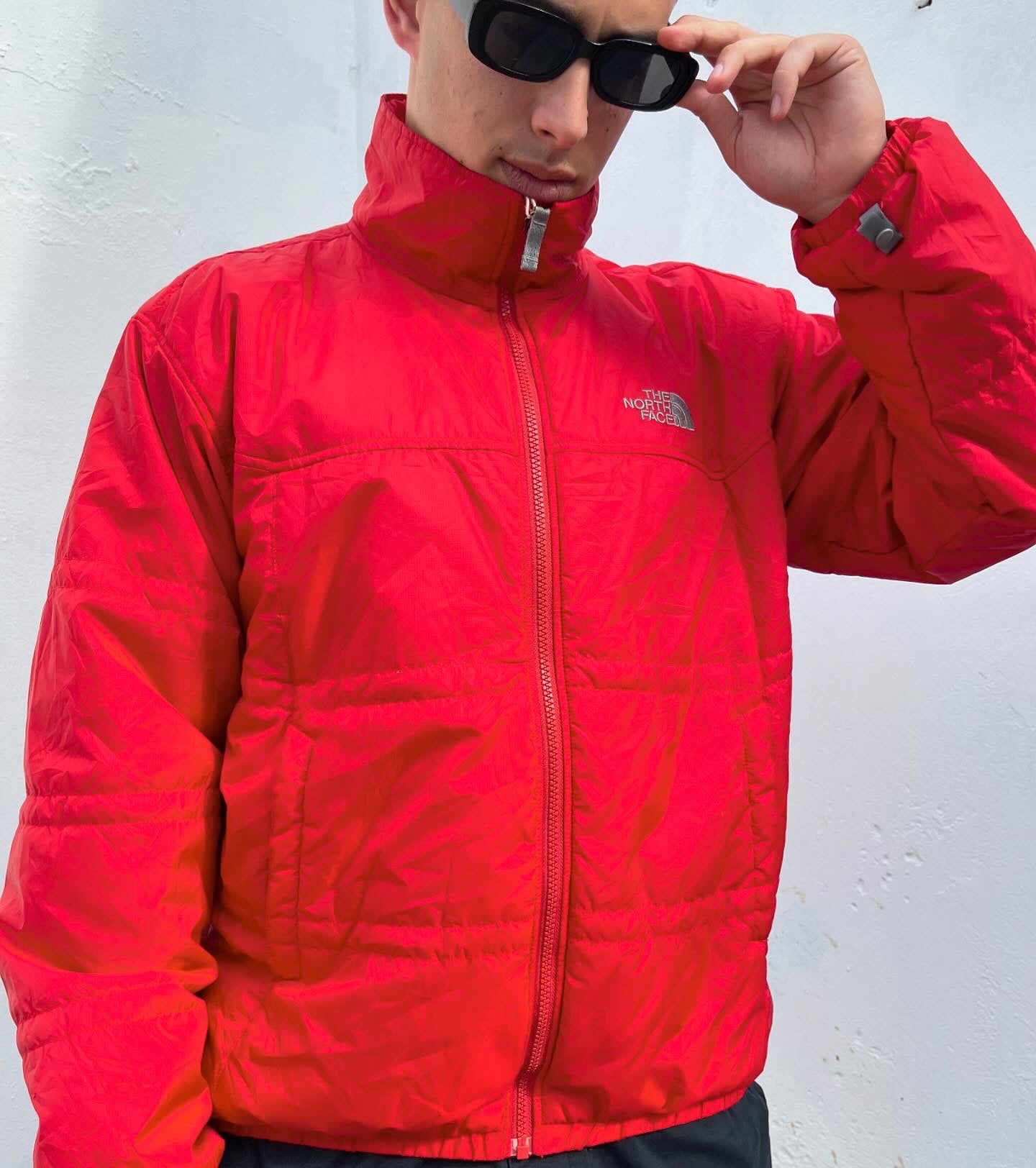 THE NORTH FACE RED PUFFER JACKET