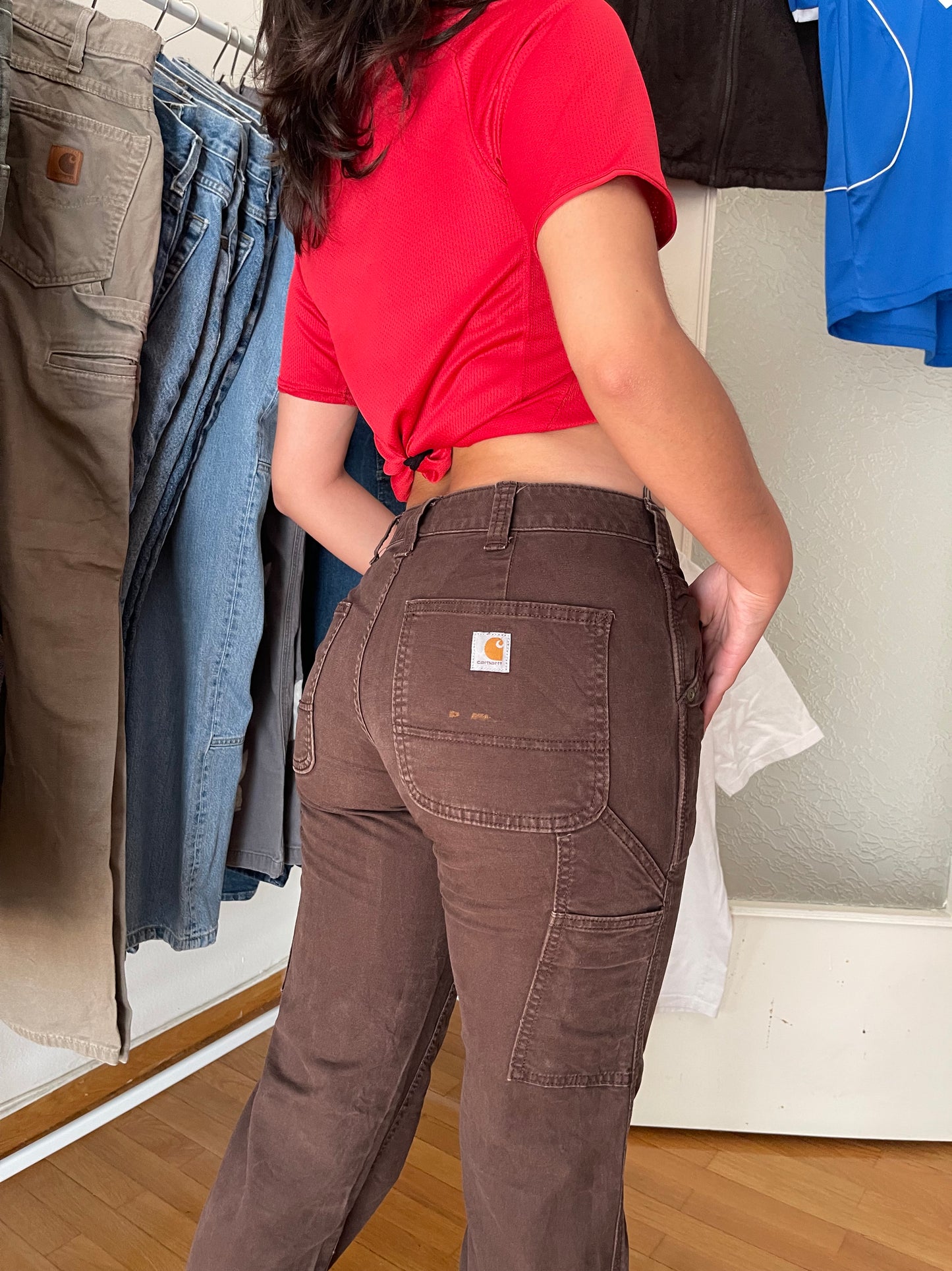 CARHARTT BROWN CARPENTER PANTS