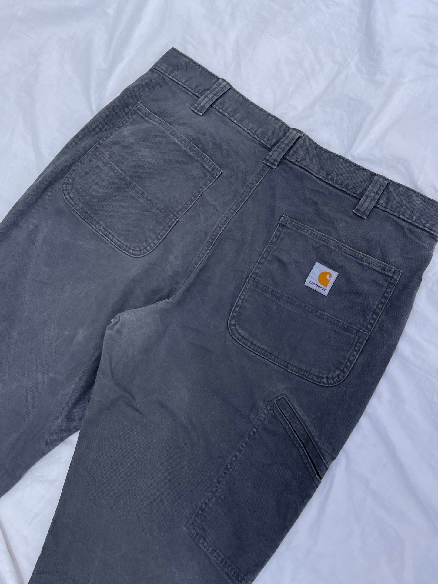 CARHARTT RETRO GREY DAMAGED PANTS