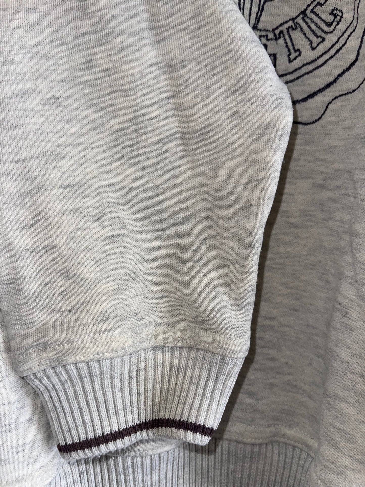 ADIDAS 90s BEIGE/GREY COLLARED SWEATSHIRT