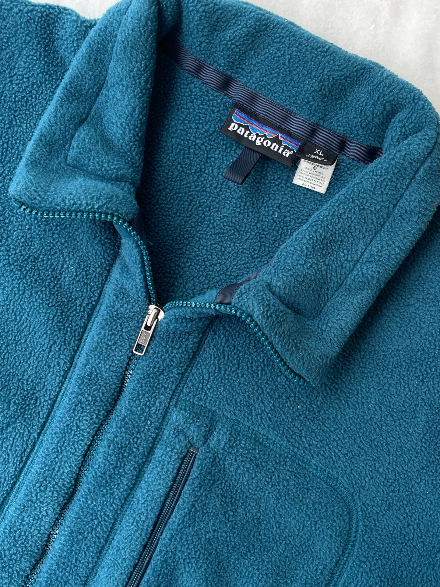 PATAGONIA VINTAGE TURQUOISE FLEECE JACKET