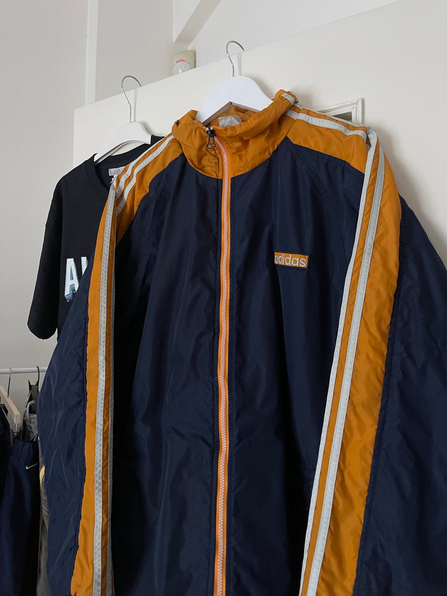 ADIDAS 90s RETRO BLUE/ ORANGE JACKET