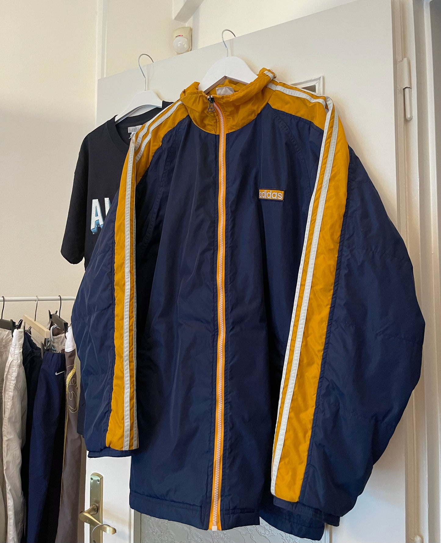 ADIDAS 90s RETRO BLUE/ ORANGE JACKET