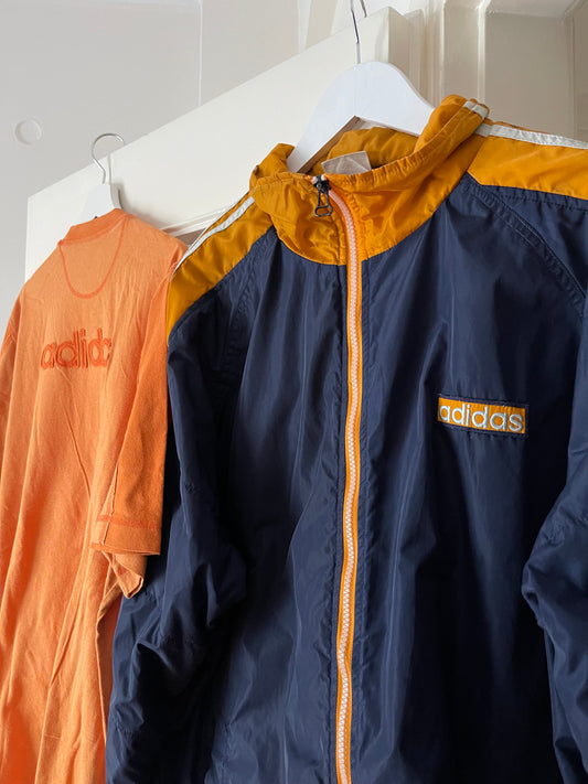 ADIDAS 90s RETRO BLUE/ ORANGE JACKET