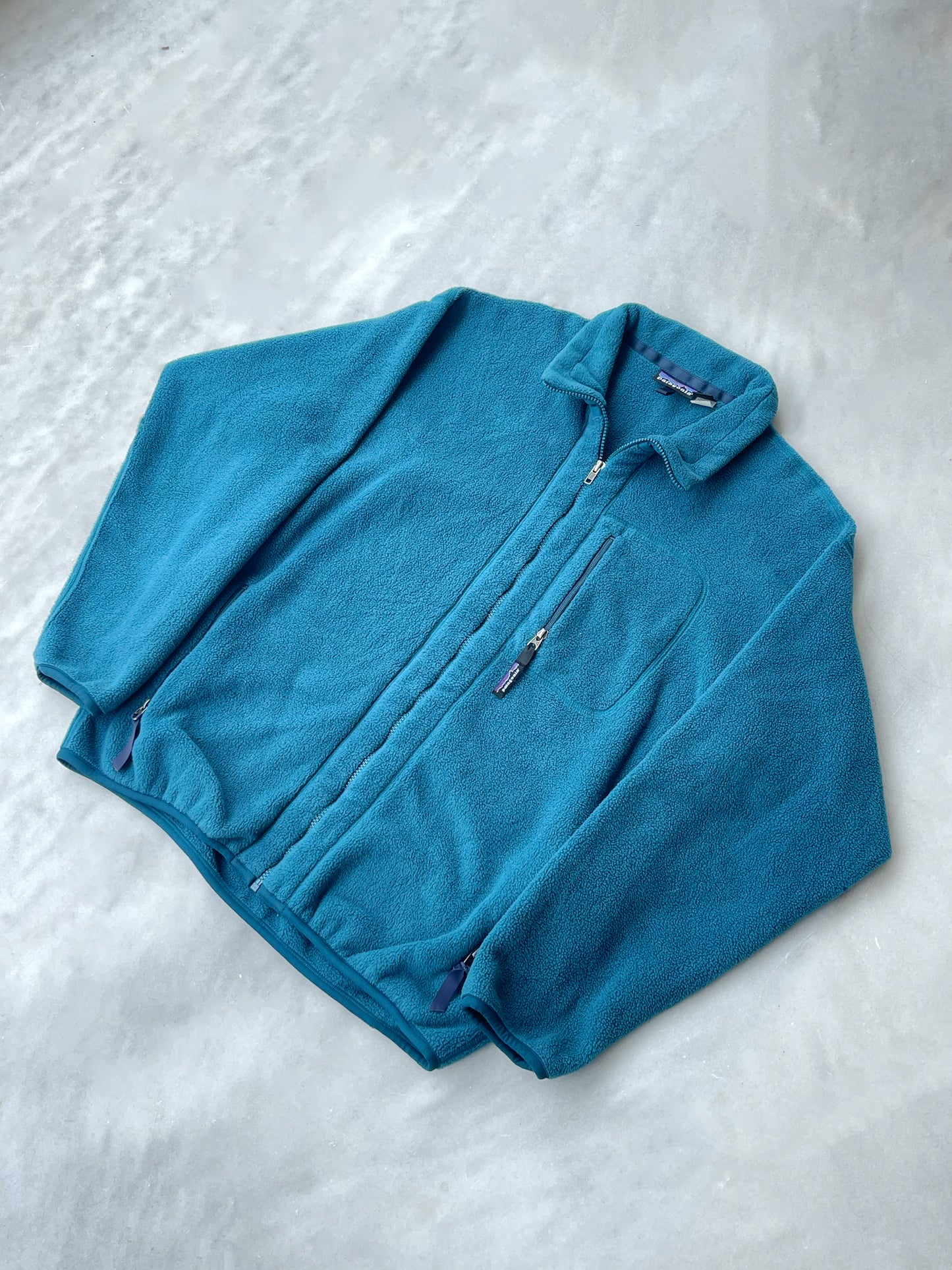 PATAGONIA VINTAGE TURQUOISE FLEECE JACKET