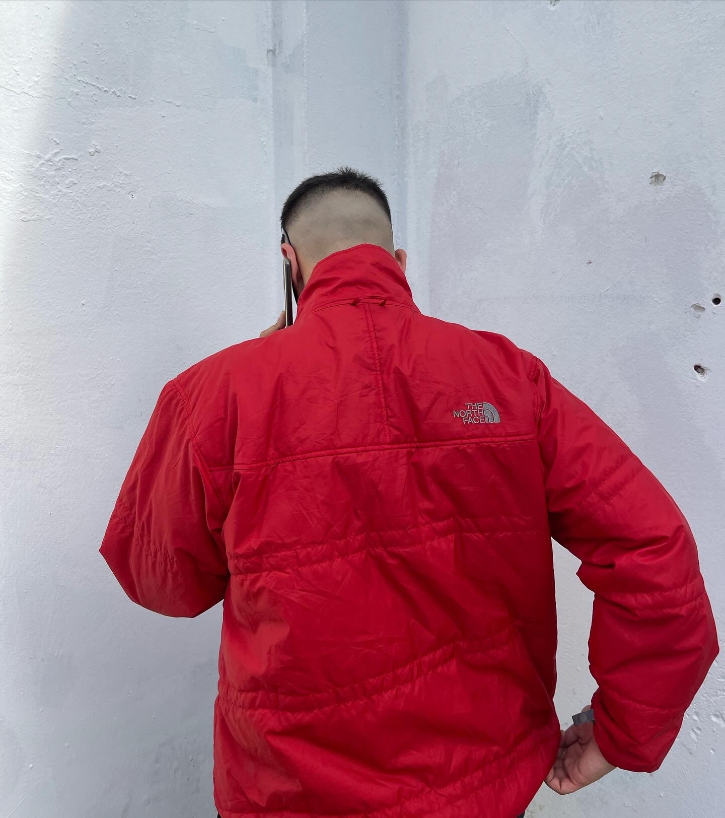 THE NORTH FACE RED PUFFER JACKET