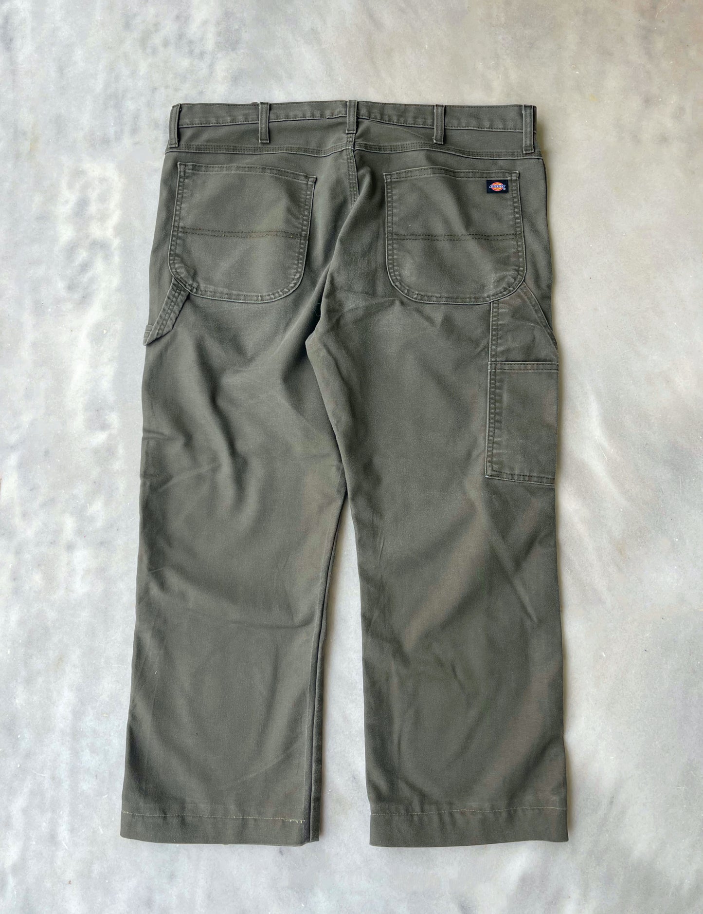 DICKIES GREEN CARPENTER PANTS (FLEX)