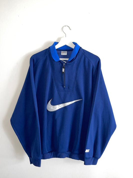 NIKE 90s BLUE SWOOSH SWEATSHIRT