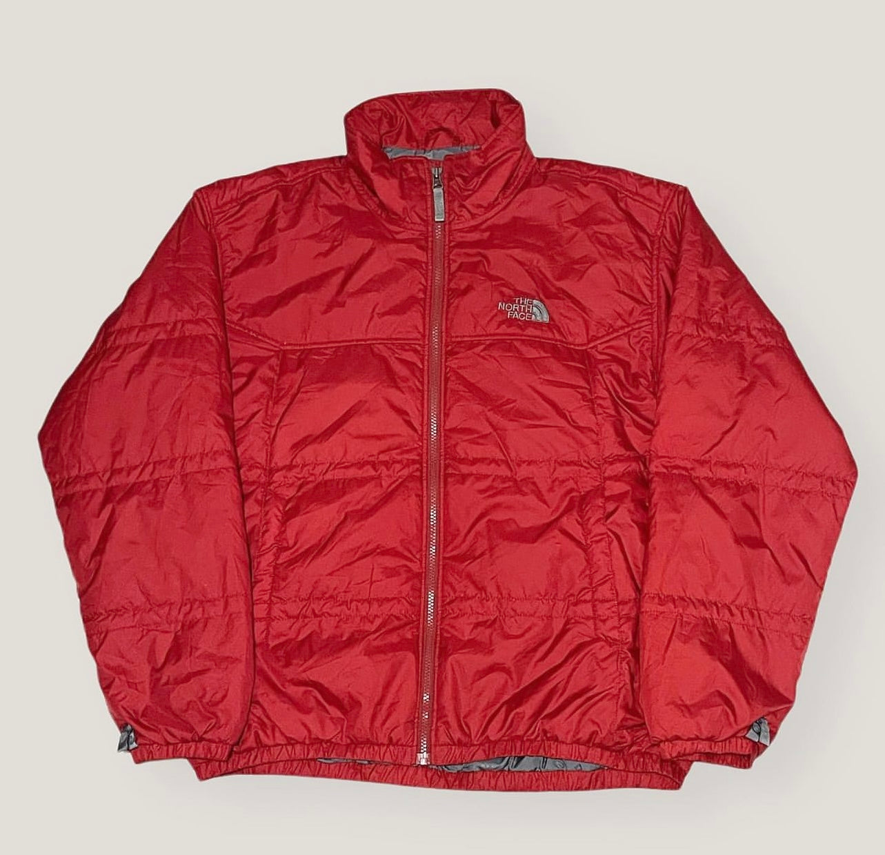 THE NORTH FACE RED PUFFER JACKET