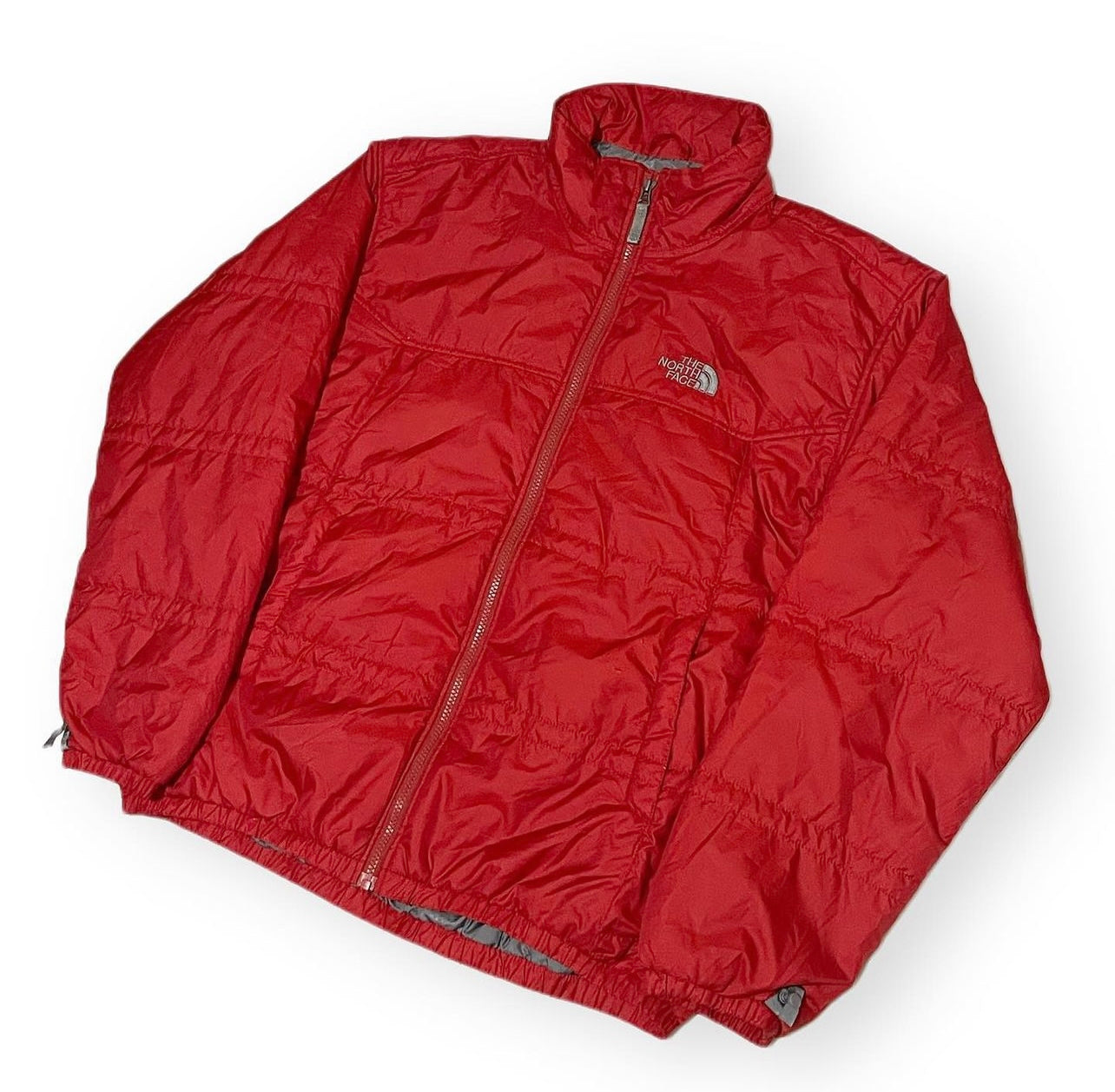 THE NORTH FACE RED PUFFER JACKET