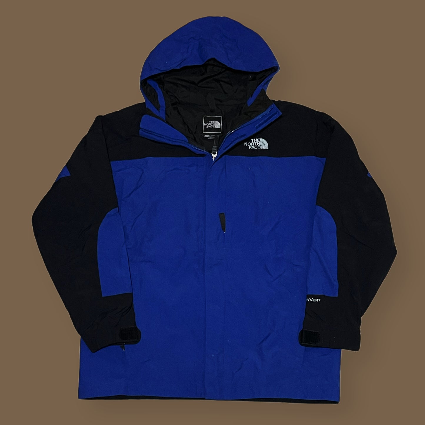 THE NORTH FACE RETRO BLACK/ BLUE HI-TECH JACKET